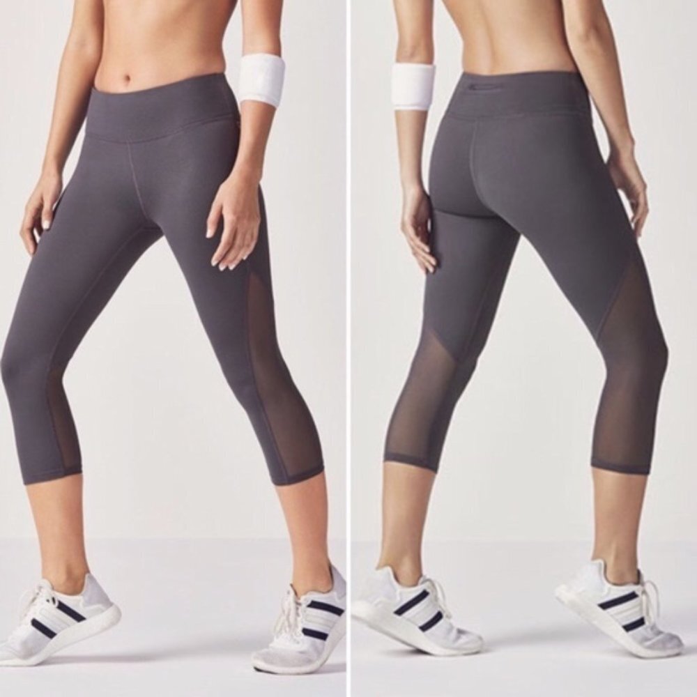 Fabletics Black Mesh Polly Capri - Picture 8 of 8